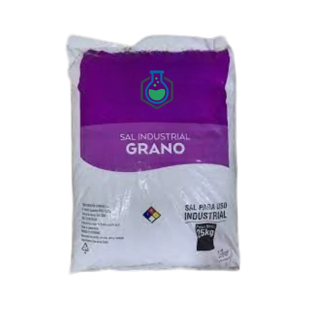 Sal Industrial - Sal industrial grano Q para procesos químicos y tratamiento de aguas.